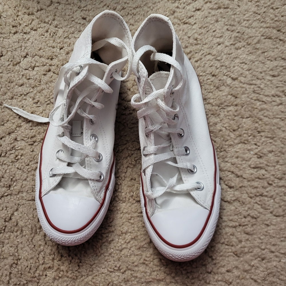Classic White High-Top Sneakers